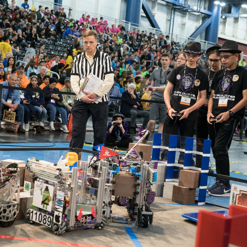 Young Basile Sponsors Team In First Robotics World Championship